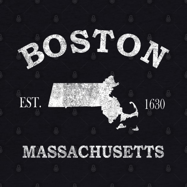 Boston, Massachusetts EST. 1630 by Blended Designs